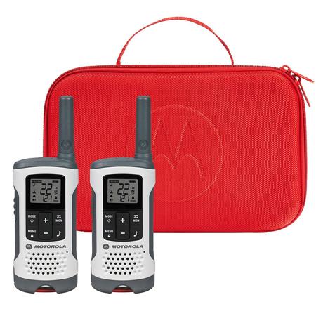 Motorola TALKABOUT T280 Two-Way Radio, White, 2-Pack