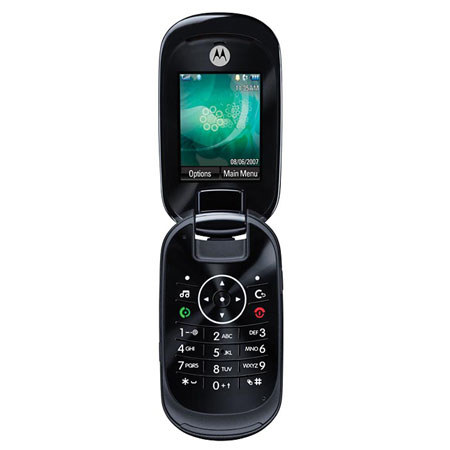 Motorola MOTO U9 Unlocked Cellulr Phne w/2MP Cam,Bk/Gry