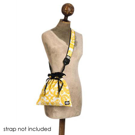 Mod Yellow and White Damask Drop-in Bag