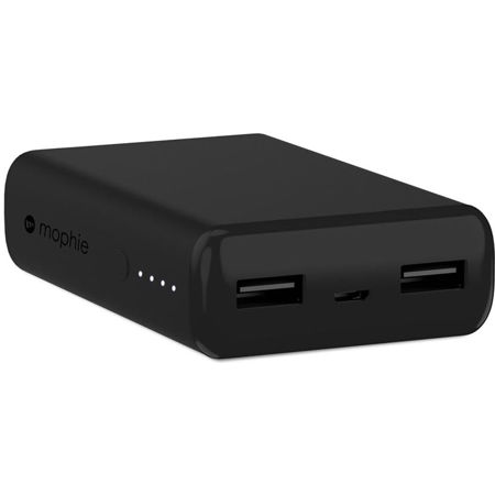 Mophie Power Boost 5200mAh Dual USB Portable Battery Pack, Black