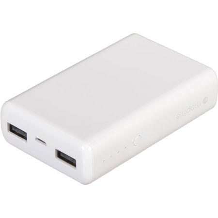 Mophie Power Boost 5200mAh Dual USB Portable Battery Pack, White