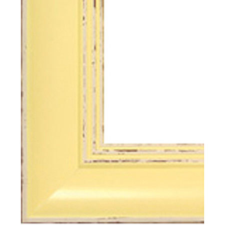 Maxxi Photo Scoop Wooden Wall Frame, Holds 1 4 x 6" Photo, Color: Pastel Yellow.