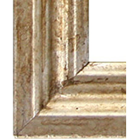 Maxxi Photo Embossed Wood Wall Frame, Holds 1 8x10" Photo, Color: Antique Silver Leaf.