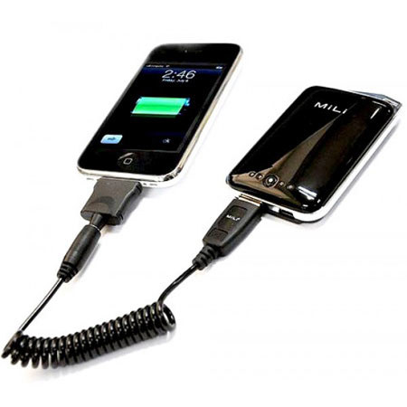 MiLi Power Crystal 2000mAh Battery Power Bank, Black