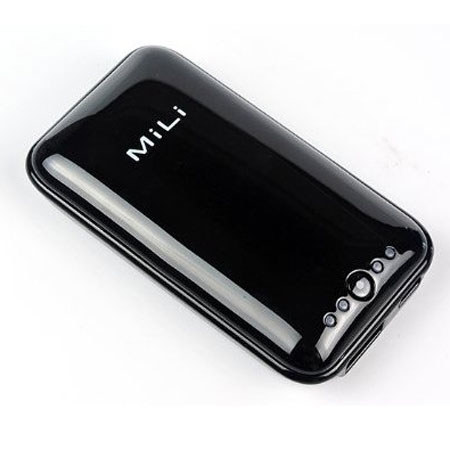 MiLi Power Miracle 2000mAh External Battery Power Bank, Black