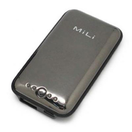 MiLi Power Miracle 2000mAh External Battery Power Bank, Iron Grey