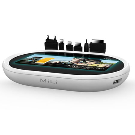 MiLi Power Charging Station for Mobile Phones, White