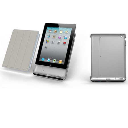 MiLi Power iBox 8000 mAh Battery Case for iPad 2, Silver