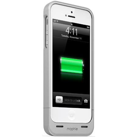 Mophie Juice Pack Helium 1500mAh Battery Case for iPhone 5S/5, Silver