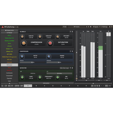MeldaProduction MTurbocomp Classic Compressor Emulation Plug-In, Download