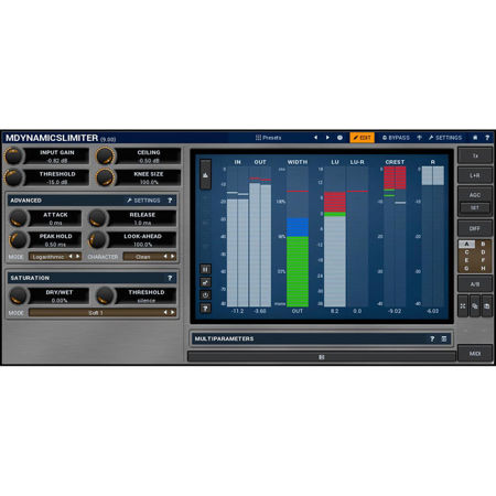 MeldaProduction MDynamicsLimiter Transparent Loudness Software Plug-In, Electronic Download