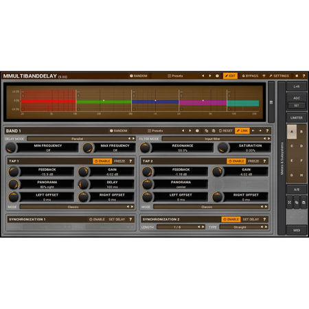 MeldaProduction MMultiBandDelay Multiband Delay Software Plug-In, Download