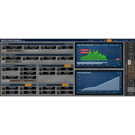 MeldaProduction MSpectralDynamics Spectral Domain Dynamics Processor Software Plug-In, Electronic Download
