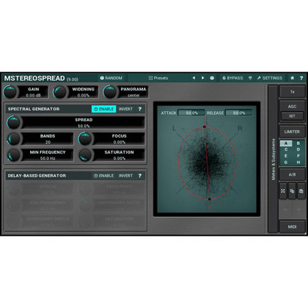 MeldaProduction MStereoSpread Stereo Expansion Software Plug-In, Electronic Download
