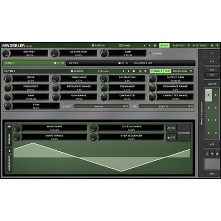 MeldaProduction MWobbler Distorting Filter Software Plug-In, Electronic Download