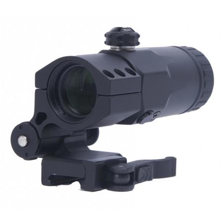 Meprolight 3X Magnifier with Slide Flip Adapter for Reflex and Red Dot Sights