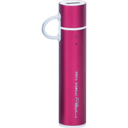 MiPow Power Tube 2600M External Backup Battery Charger for Mobile Phones, Red