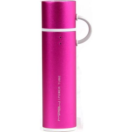MiPow Power Tube 2600 Lightning Version External Battery Charger, Pink