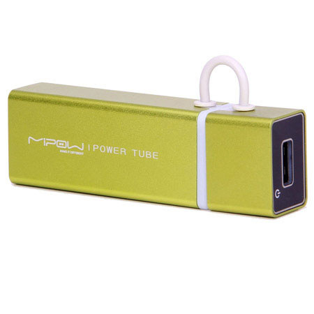 MiPow SP3000 Power Tube 3000mAh Backup Battery, Green