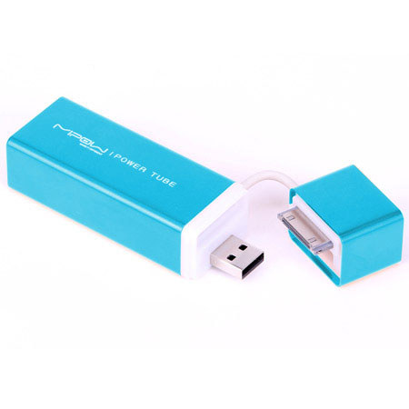 MiPow SP3000 Power Tube 3000mAh Backup Battery, Light Blue