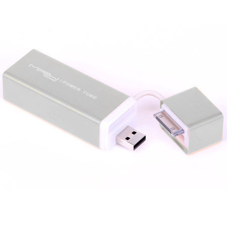 MiPow SP3000 Power Tube 3000mAh Backup Battery, Silver