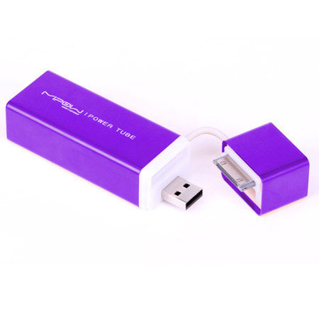 MiPow SP4000 Power Tube 4000mAh Backup Battery, Purple