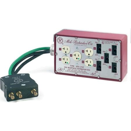 Mole-Richardson 100Amp Rubber Box - AC Power Distribution with Circuit