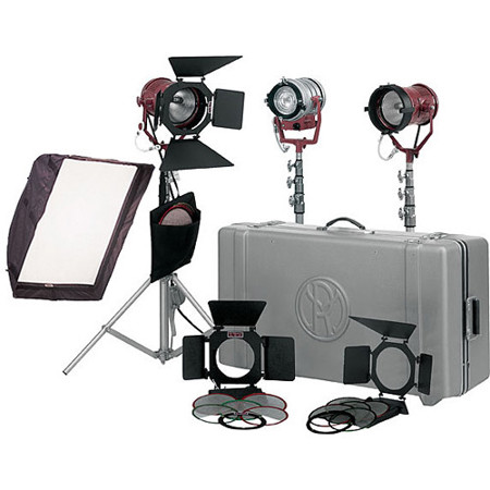 Mole-Richardson Tweenie II & Teenie Tungsten 3 Light Pro Kit, 1 Tweenie II 650W