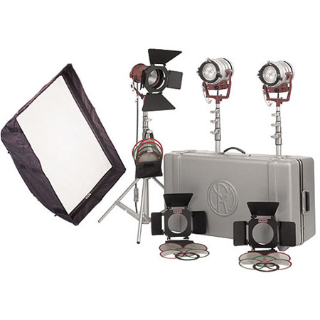 Mole-Richardson Tweenie II & Teenie Tungsten 3 Light Pro Kit, 2 Tweenie II 650W