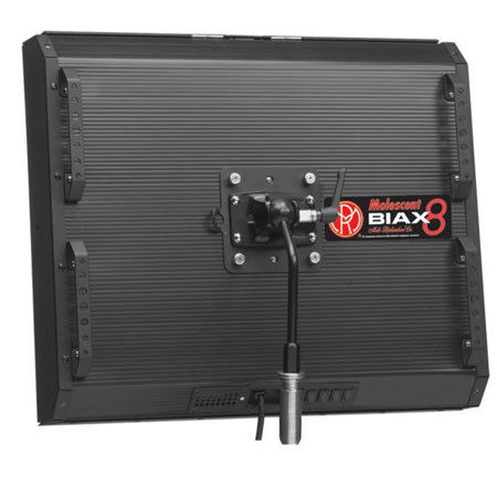 Mole-Richardson Biax-8 Fluorescent Fixture with Yoke/Local/DMX Dimming, 120V AC