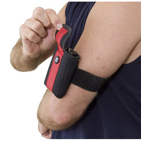 M-Rock Acadia 638 Neoprene Pouch, Black/Red/Orange