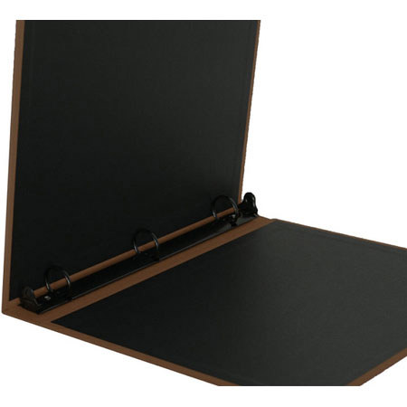 Michael Roger Brown Woven Cloth 3-Ring Binder (1" Cap.)