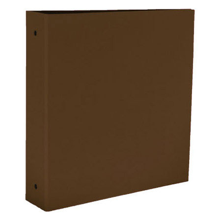 Michael Roger Brown Woven Cloth 3-Ring Binder (3" Cap.)
