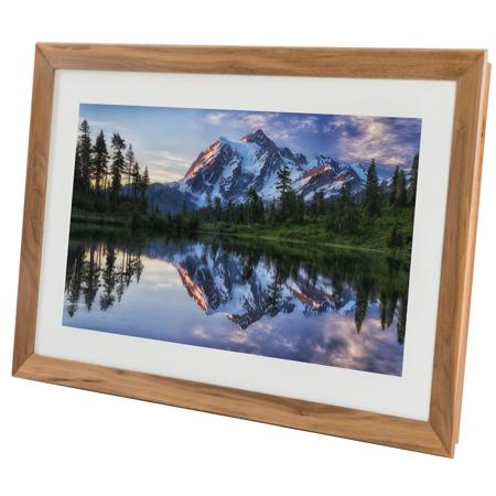 Meural Canvas 27" Widescreen LCD WiFi Digital Photo Frame, Winslow Walnut