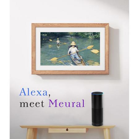 Meural Canvas 27" Widescreen WiFi Digital Photo Frame - Winslow Walnut, 2-Pack