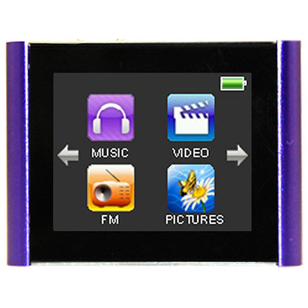 Mach Speed Eclipse T180 4GB MP3 Player, 1.8" Touch LCD, Video, FM Radio, Purple