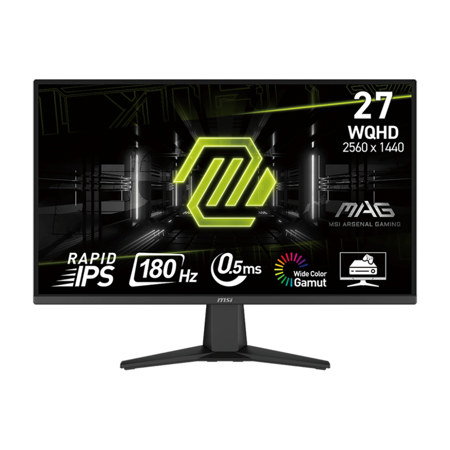 MSI MAG 275QF 27" 16:9 WQHD 180Hz IPS LED HDR Gaming Monitor, Metallic Black