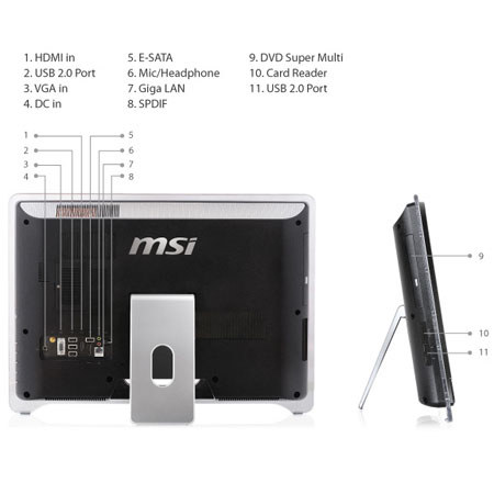 MSI 21.5in AE2220-69SUS Multi-Touch Scren All-in-One PC