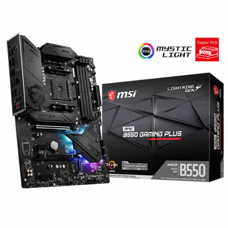 MSI MPG B550 Gaming Plus AMD AM4 SATA 6Gb/s ATX Motherboard