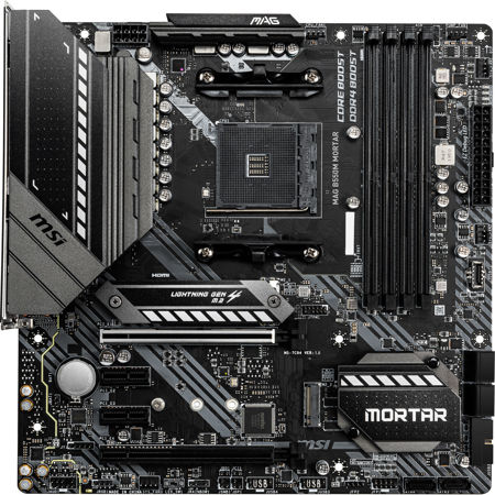 MSI MAG B550M MORTAR AM4 SATA 6Gb/s Micro-ATX Motherboard