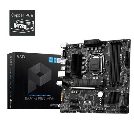 MSI B560M PRO-VDH LGA 1200 SATA 6Gb/s mATX Motherboard
