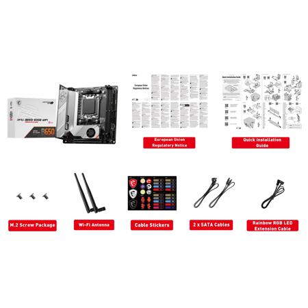 MSI MPG B650I EDGE WIFI マザーボード（AM5 DDR5 MPG B650I EDGE WIFI