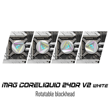 msi MAG CORELIQUID 240R V2 未開封 MSI MAG CoreLiquid 240R V2 Dual Fans 120-mm | GameStop