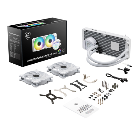 MSI MAG CORELIQUID 240R V2 ARGB CPU Liquid Cooler CL240RV2WT