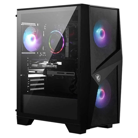 MSI Codex Z2 Gaming Desktop, R5 8400F, 8GB RAM, 500GB SSD, RTX 3050, W11H, Black