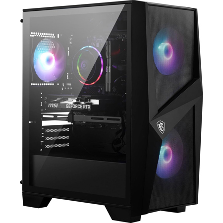 MSI Codex R2 C14NUC7-226US Gaming Desktop Computer, Intel Core i7-14700F 2.1GHz, 32GB RAM, 1TB SSD, NVIDIA GeForce RTX 4060 8GB, Windows 11 Pro, 3 Year Warranty, Black