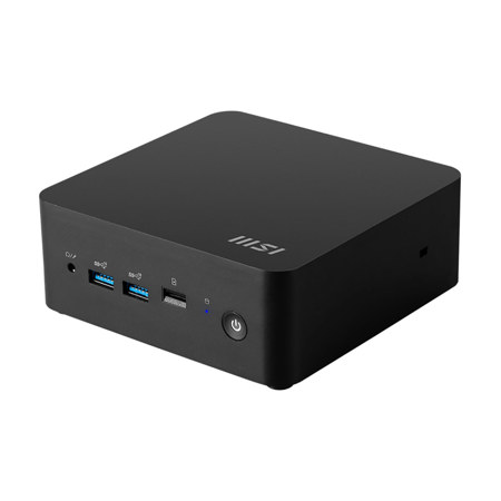 MSI Cubi NUC 1MG-010US Mini Desktop, Core 3-100U, 8GB, 500GB SSD, W11P, Black