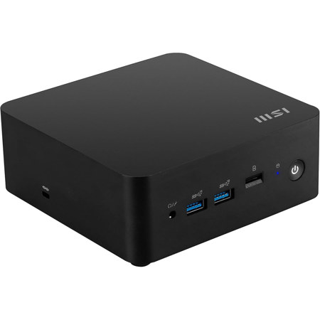 MSI Cubi NUC 13MQG-203BUS Mini Barebone Desktop Computer, Intel Core i5-1345U vPro Enterprise 1.6GHz - RAM, Storage and OS Not Included, Black