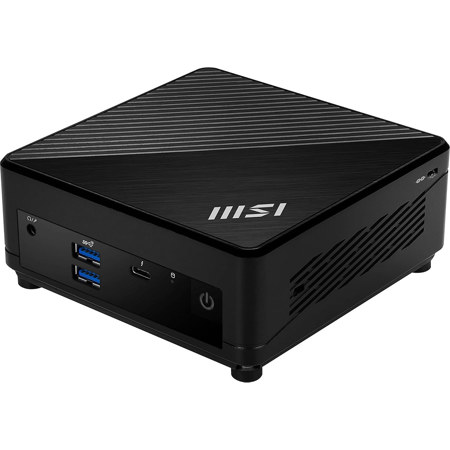 MSI Cubi 5 12M-401US Mini Desktop Computer, Intel Core i3-1215U 1.2GHz, 8GB RAM, 500GB SSD, Windows 11 Pro, Black