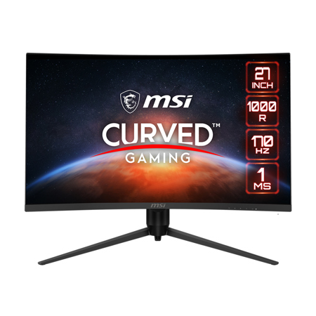 MSI Optix G271CQP E2 27" 16:9 WQHD 170Hz Curved VA LCD HDR Gaming Monitor, Metallic Black
